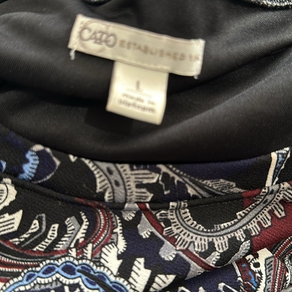 Cato Geometric Mid Length Dress Size Large - Picture 4 of 4